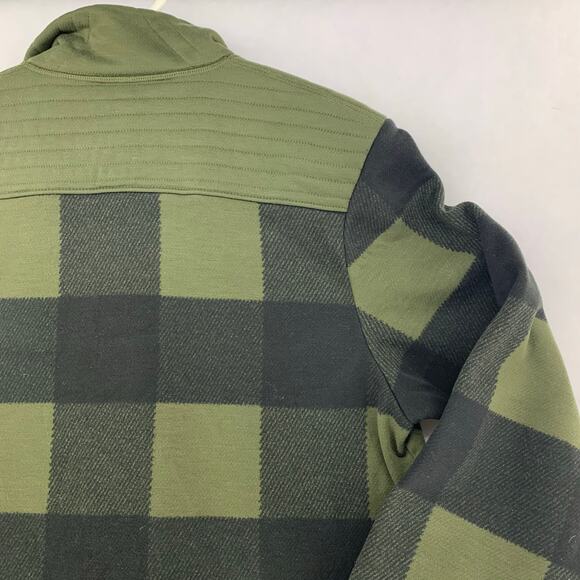 Under Armour Men's ColdGear Full Zip Plaid Jacket Green Black Size S - Picture 12 of 15